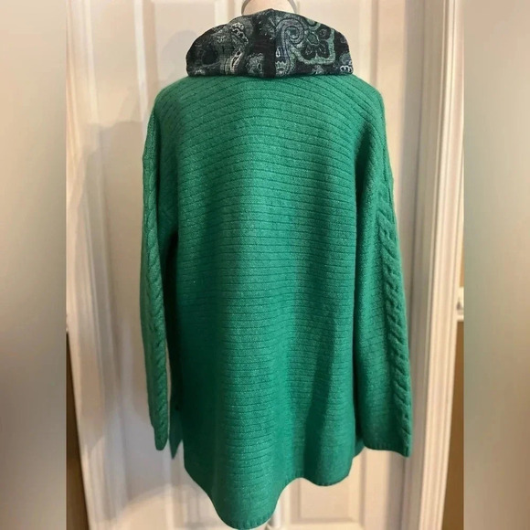 Jones New York 2pc Set Signature Paisley turtleneck with Cardigan size S. NWT - Picture 3 of 16